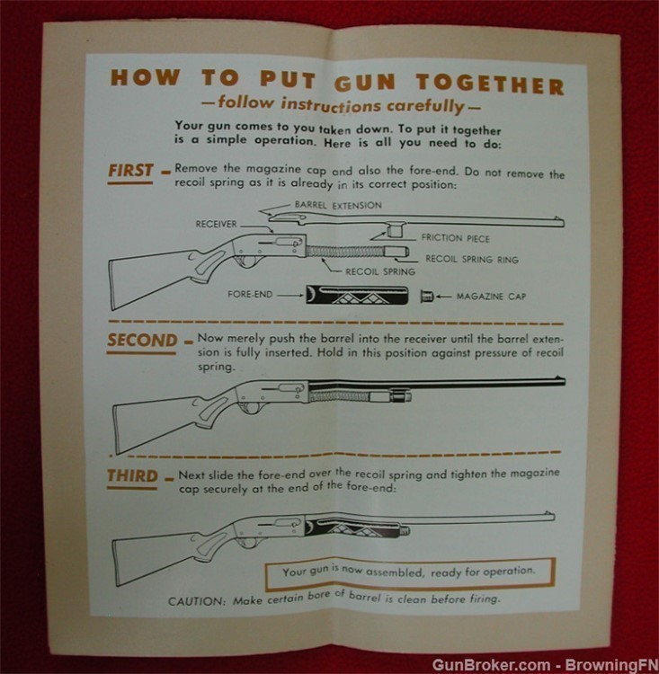 Original Remington Model 11-48 Owners Instruction Manual-img-2