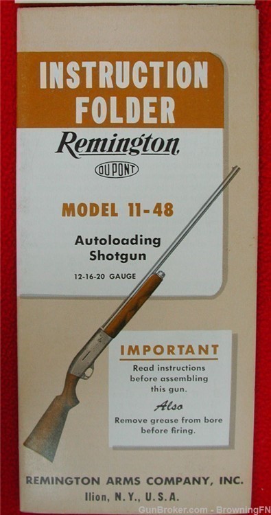 Original Remington Model 11-48 Owners Instruction Manual-img-10