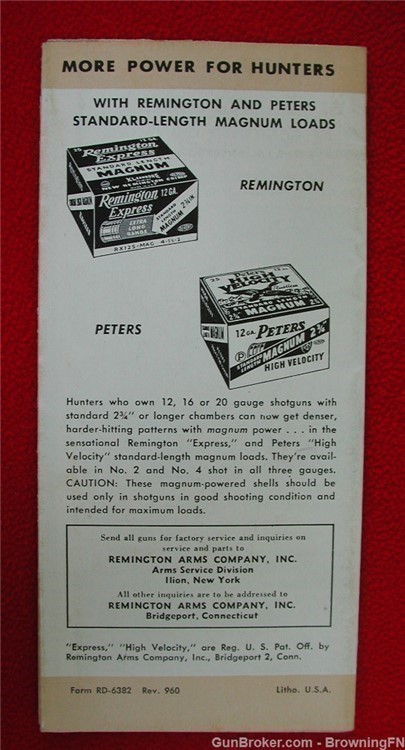 Original Remington Model 11-48 Owners Instruction Manual-img-1