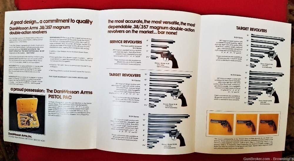 Original Dan Wesson Arms Dealer Price List 1977-img-1