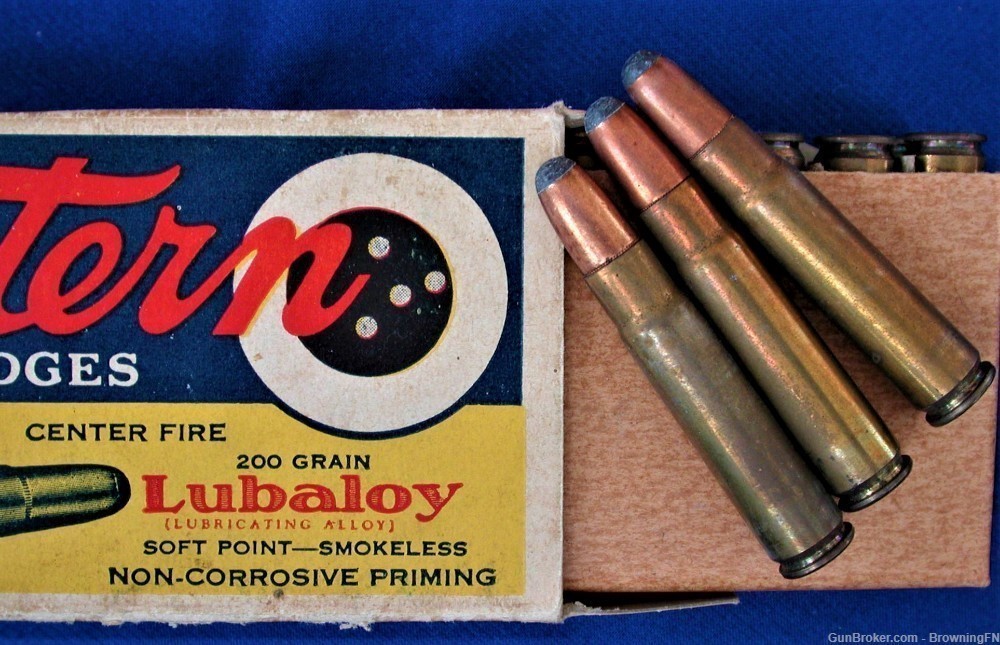 Prewar Western Bullseye .35 Remington Automatic 10 Vintage Rounds-img-1