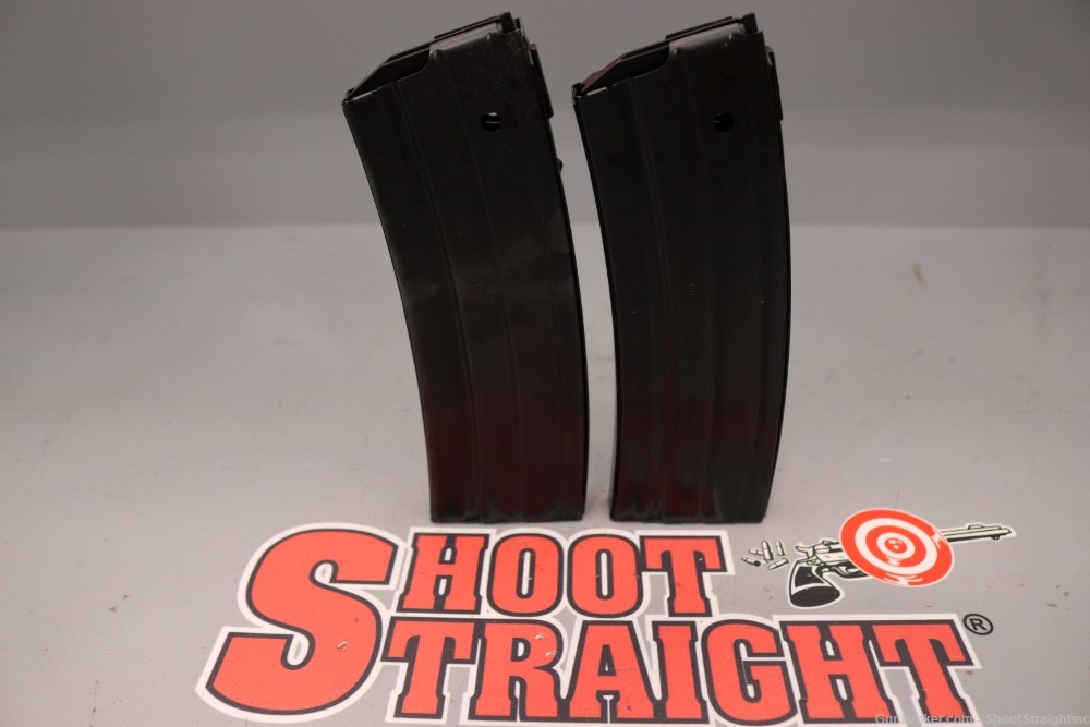 Lot O' Two (2) Ruger Mini-14 5.56 NATO/.223 Rem 30rd Magazines (OEM)-img-0