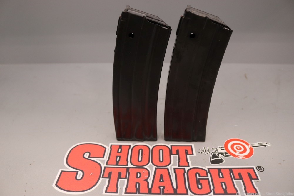 Lot O' Two (2) Ruger Mini-14 5.56 NATO/.223 Rem 30rd Magazines (OEM)-img-1