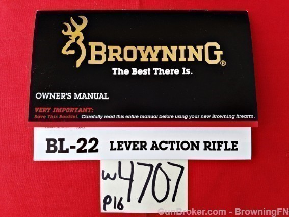 Orig Browning BL-22 Owners Instruction Manual-img-0
