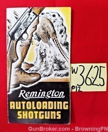 Orig Remington Model 11 Sportsman Owners Manual-img-0