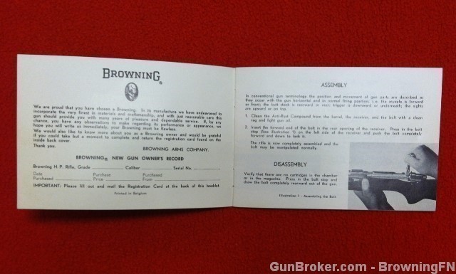 Orig Browning High Power Owners Manual-img-1