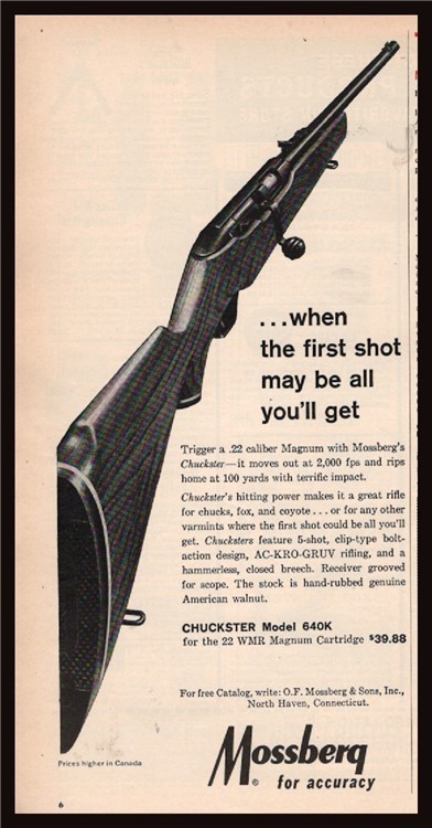 1964 MOSSBERG 144LS Competition Target Rifle PRINT AD-img-0