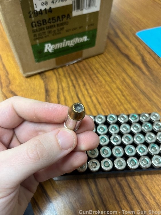 Remington 45ACP Golden Saber Bonded 185Gr BJHP 500 Round Case! -img-5