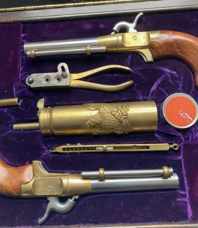 Cased  pair Classic Arms New Orleans Ace , 44 cal. Cap and Ball + acc.     -img-4