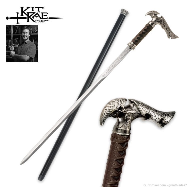 Kit Rae Axios Forged Sword Cane FREE SHIPPING!!!-img-0