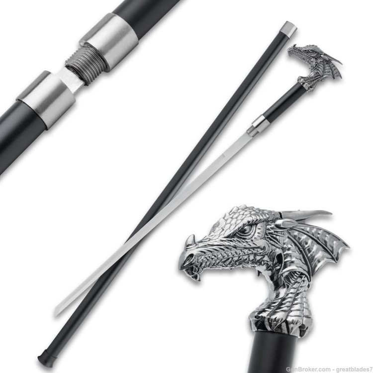 Dragon's Lair Cane Sword Cane FREE SHIPPING!!!-img-0