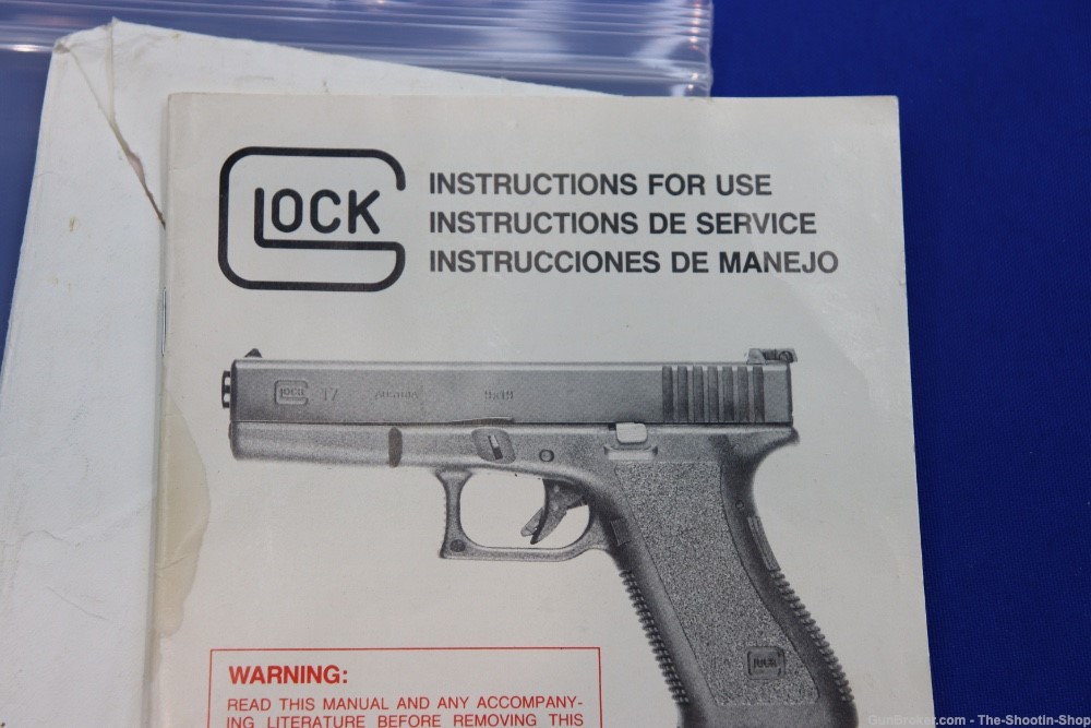 Glock Pistol Factory Owners Instruction Manual MARCH 1988 FORM US004-03/88-img-3