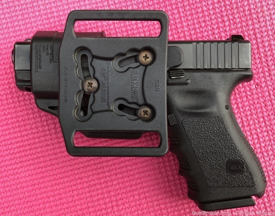 Austrian Glock 23 G23 in 40 S&W 4" brl, 13+1 w/retention holster, NS, CT-img-7