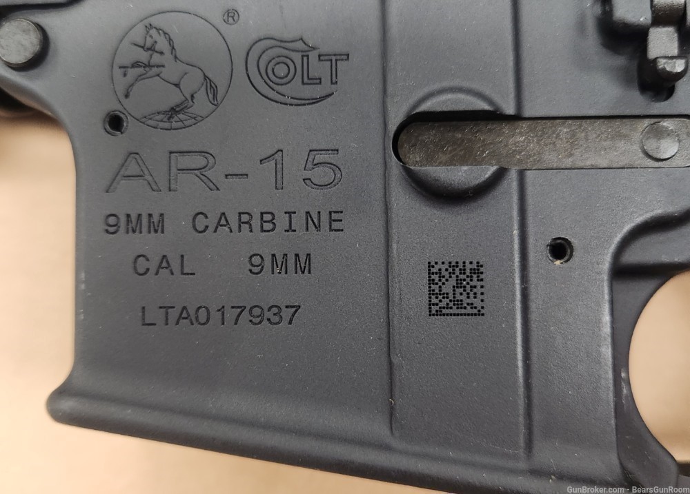 Colt AR6951 9mm 16" barrel NIB -img-2