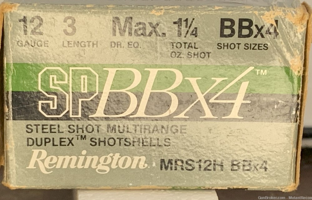 Remington 12ga SPBBx4, Multirange Duplex BBx4 steel shot 3 in, 10rds.-img-2