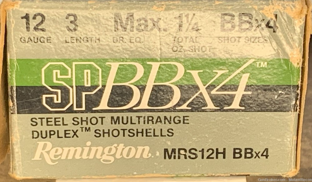 Remington 12ga SPBBx4, Multirange Duplex BBx4 steel shot 3 in, 10rds.-img-6