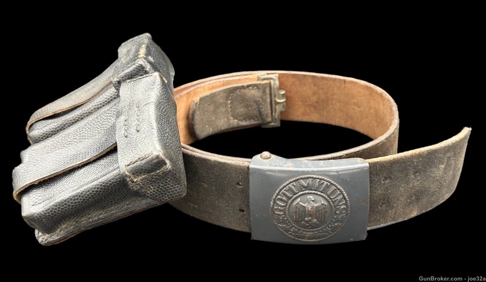 WW2 German Heer army Belt Buckle K98 ammo pouh WWII  uniform J&S -img-0