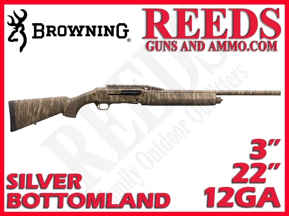 Browning Silver Rifled Deer Bottomland Camo 12 Ga 3in 22in 011433321-img-0