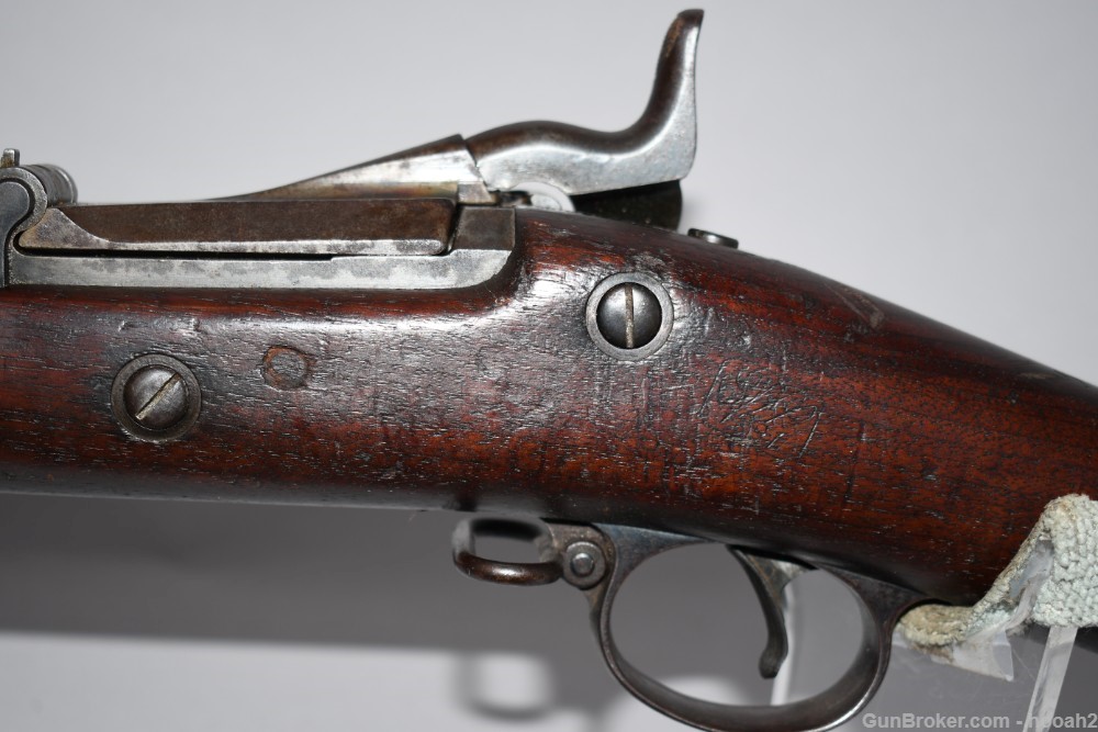 US Springfield Model 1888 Trapdoor Single Shot Rifle 45-70 Govt Unit Marked-img-12