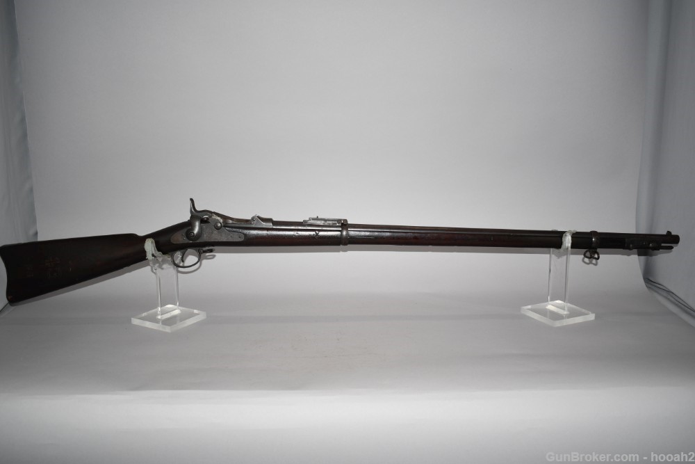 US Springfield Model 1888 Trapdoor Single Shot Rifle 45-70 Govt Unit Marked-img-0