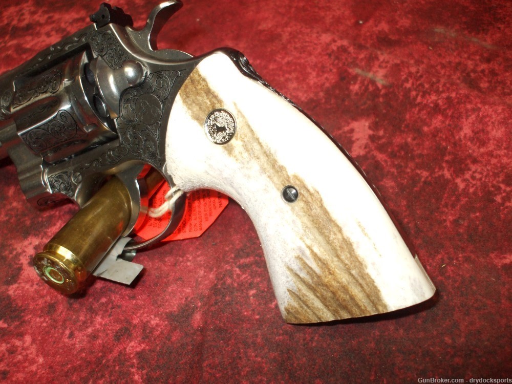 Colt Python 4.25" Bobby Tyler Gunworks Engraved .357 Magnum RARE-img-7