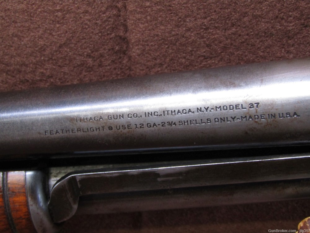 Ithaca Gun Co 37 Featherlight 12 GA Pump Action Shotgun 28"-img-12