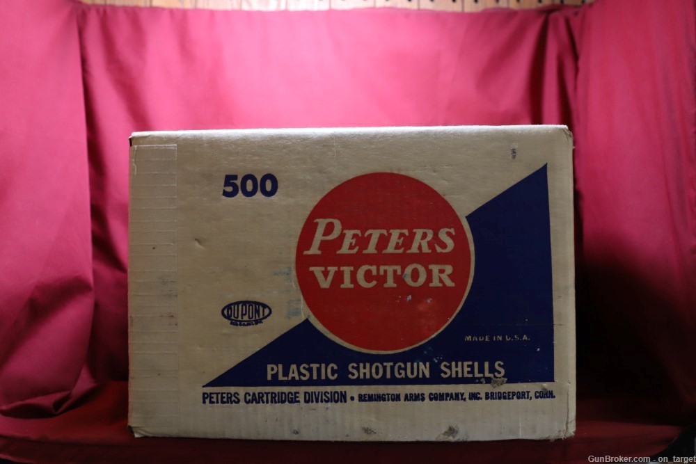 NOS Vintage Peters Victor 12 Gauge 2 3/4" Shotshells 500 Count Unopened Box-img-5