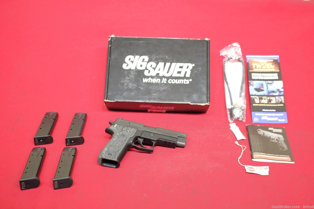 Sig Sauer P226 Extreme 9mm Pistol W/Rail, G10 Grips, 4x Mags, Box - 2014-img-0