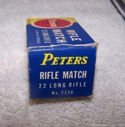 Peters 22 Long Rifle Match ca 1960-img-1