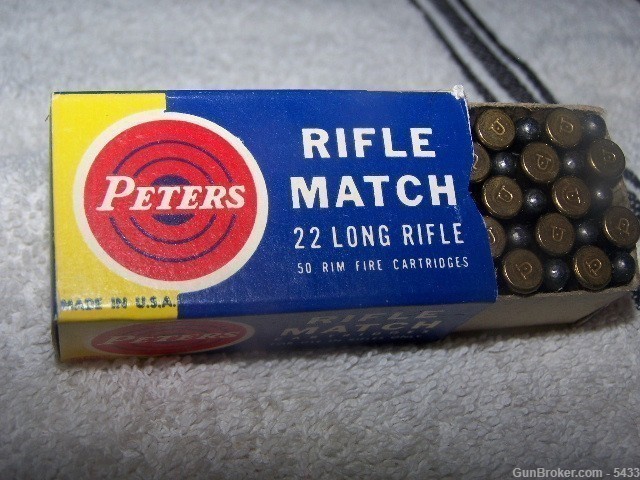 Peters 22 Long Rifle Match ca 1960-img-0