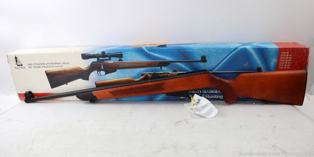 Rare Very Nice Russian Tula TOZ-78 .22 LR Bolt Action Rifle W/ Original Box-img-0