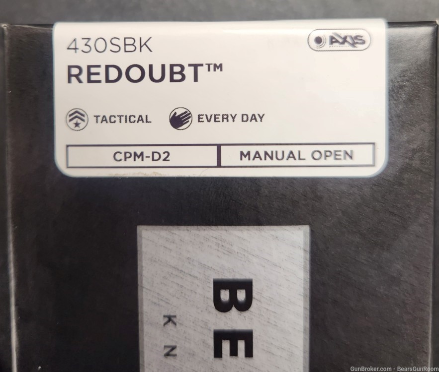 Benchmade Redoubt 430SBK NIB -img-1