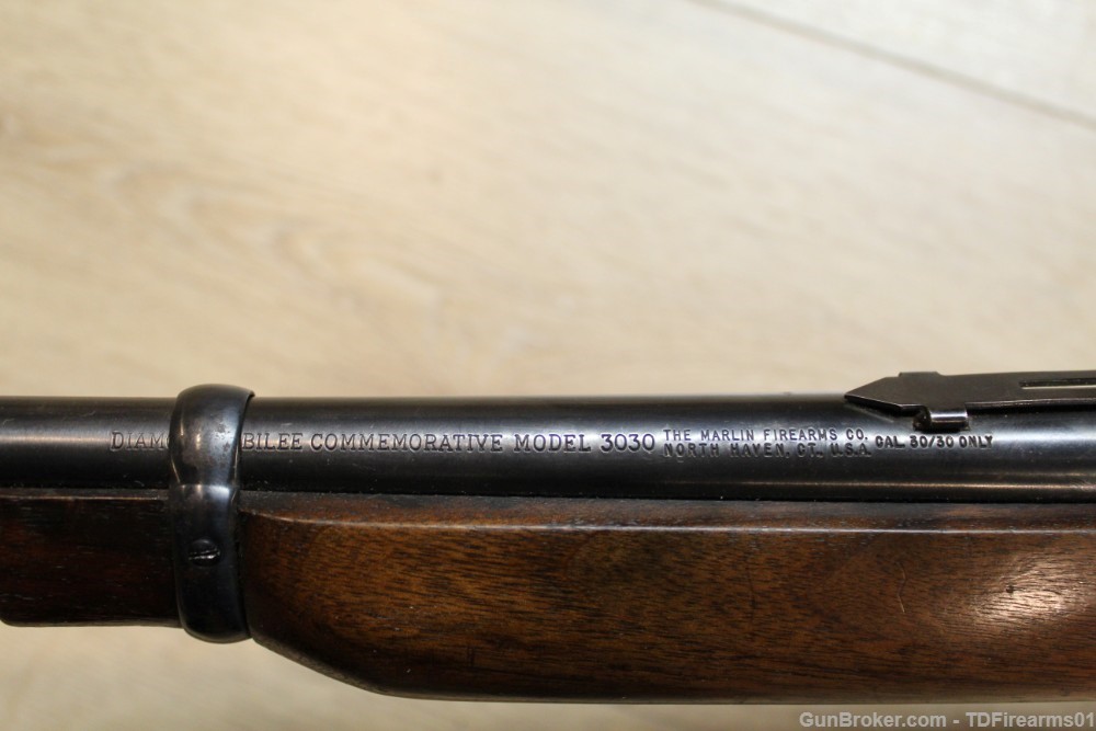 Marlin Diamond Jubilee 3030 .30-30 336 commerative JM stamp lever action-img-14