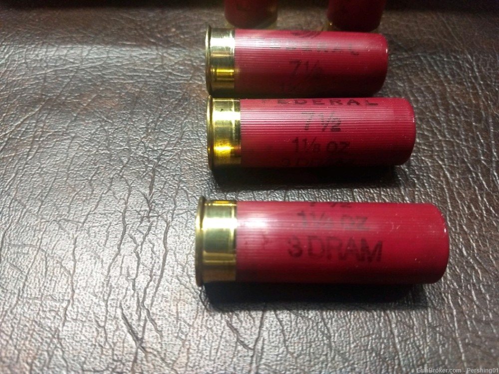 "REDUCED" Federal Field and Target 12GA 2 3/4 7 1/2 Shot 4 Boxes = 100 Rds-img-3
