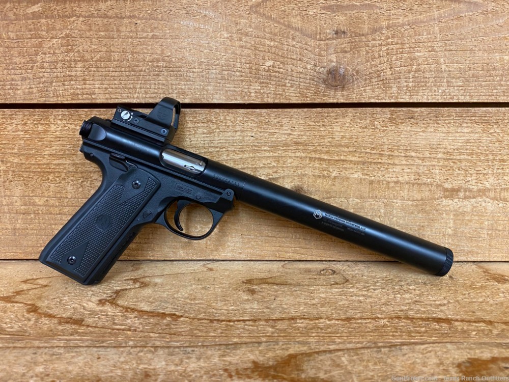 Ruger Mark IV .22LR Pistol w/Leupold Optic & Maxim MKIV-SD .22 Silencer NIB-img-0