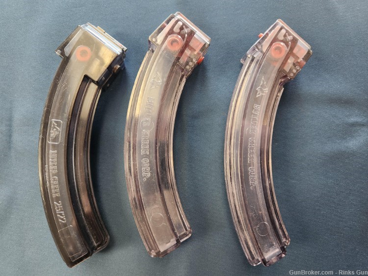 BUTLER CREEK 25/22 25RD 22LR 10/22 MAGAZINES .01 PENNY AUCTION NR-img-0