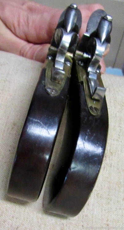 Cased Set of Twigg English Boxlock Brass Flint Muff Pistols ca. 1820-img-23