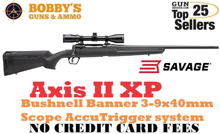 Savage Arms 57093 Axis II XP 6.5 Creedmoor 4+1 22" Bushnell Banner 3-9x40mm-img-0