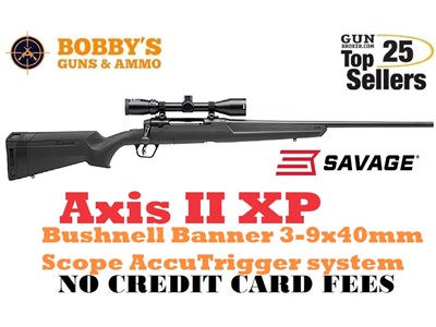 Savage Arms 57093 Axis II XP 6.5 Creedmoor 4+1 22" Bushnell Banner 3-9x40mm