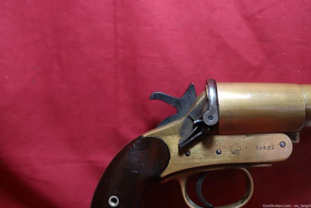 Webley & Scott No. 1 Mark 3 1" (25 mm ) Flare Pistol 5 7/8" Barrel MFG 1918-img-3