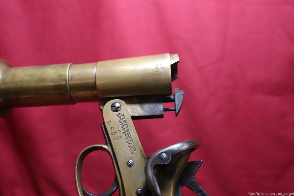 Webley & Scott No. 1 Mark 3 1" (25 mm ) Flare Pistol 5 7/8" Barrel MFG 1918-img-34