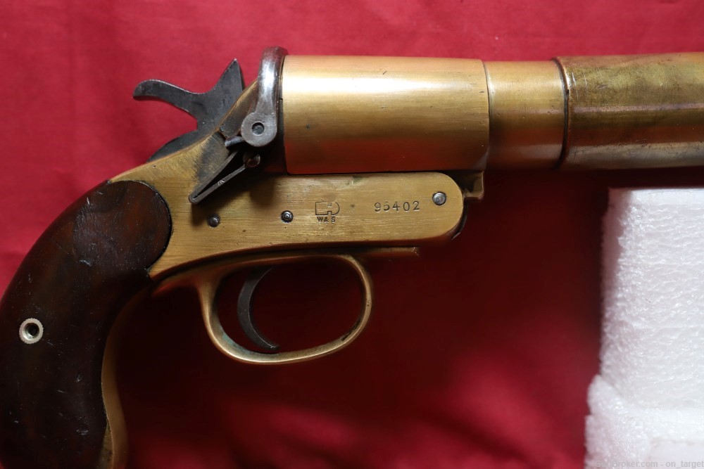 Webley & Scott No. 1 Mark 3 1" (25 mm ) Flare Pistol 5 7/8" Barrel MFG 1918-img-4