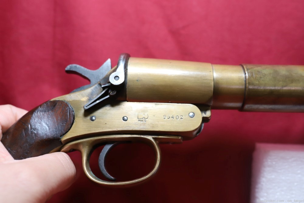 Webley & Scott No. 1 Mark 3 1" (25 mm ) Flare Pistol 5 7/8" Barrel MFG 1918-img-9