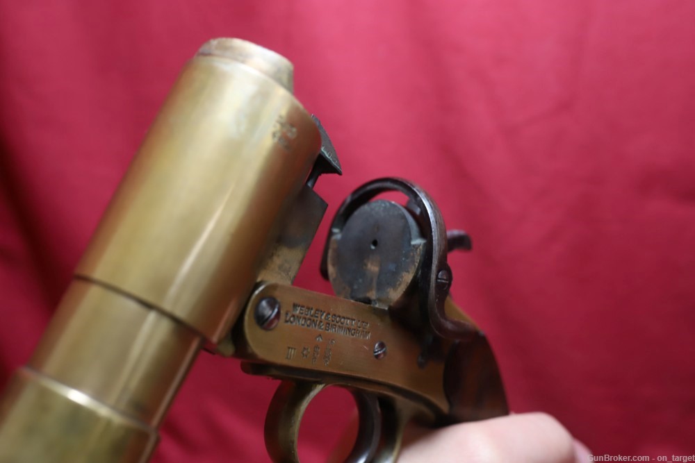Webley & Scott No. 1 Mark 3 1" (25 mm ) Flare Pistol 5 7/8" Barrel MFG 1918-img-36