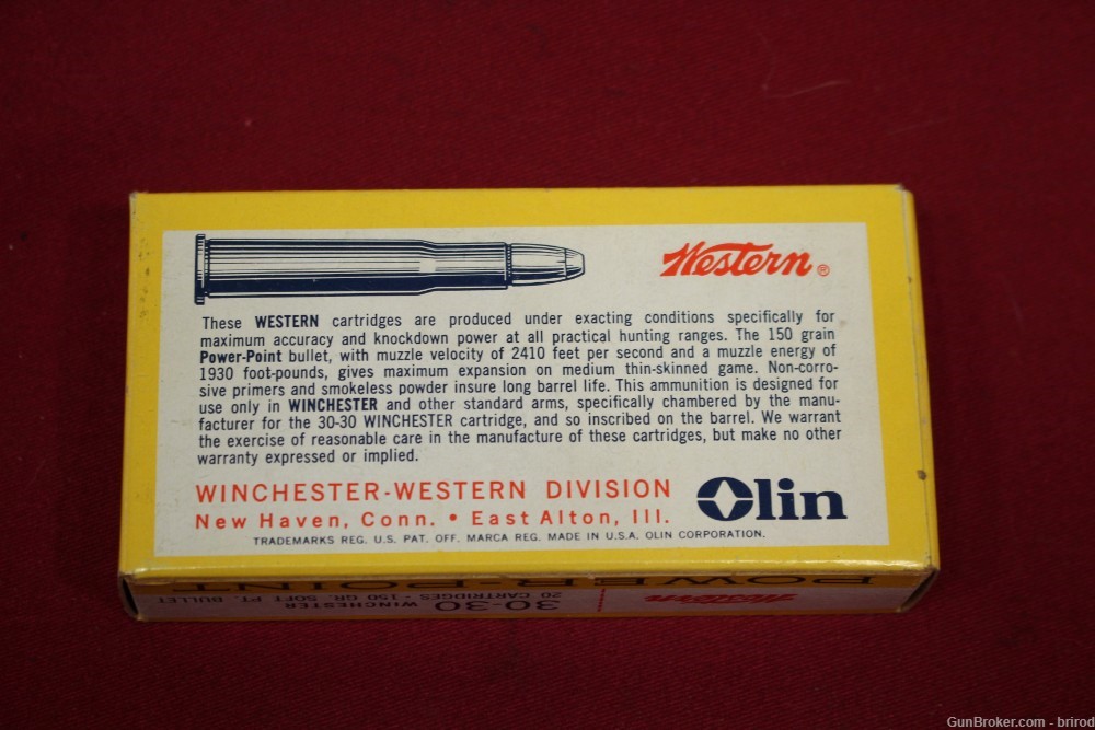 Winchester Western Super X .30-30 Ammo Box W/Brass - NICE!-img-2