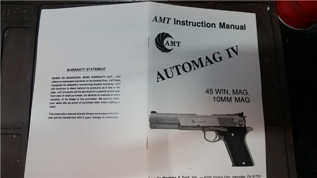 AMT / IAI Automag IV Owners Manual-img-0