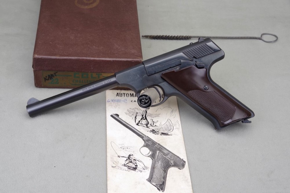 1953 Colt Challenger .22LR 6'' Blue with Box-img-0