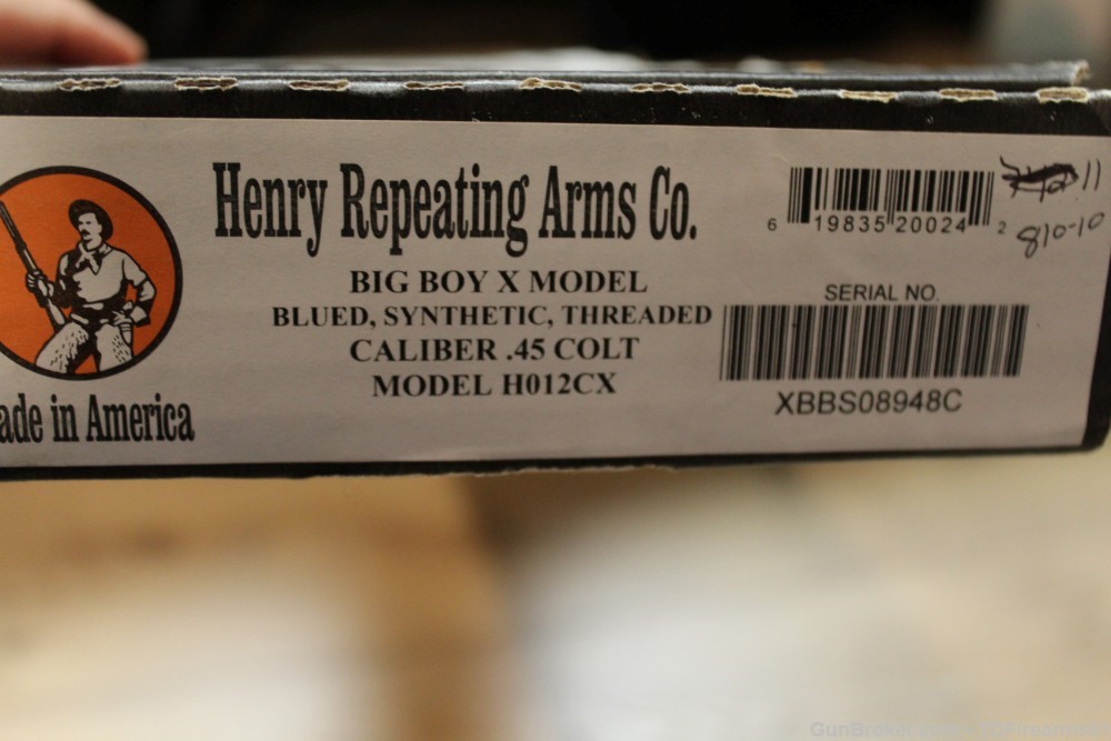 Henry Lever Action Big Boy Steel Model X .45 colt threaded side gate-img-11
