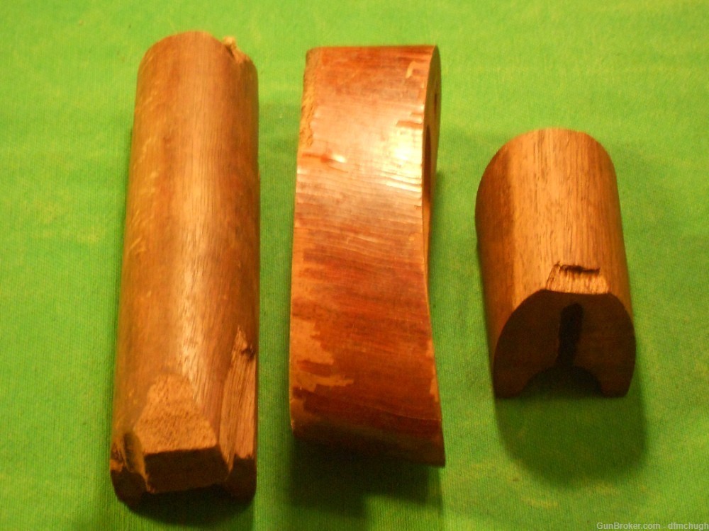 Three Mauser Stock Fragments, Lot-img-1