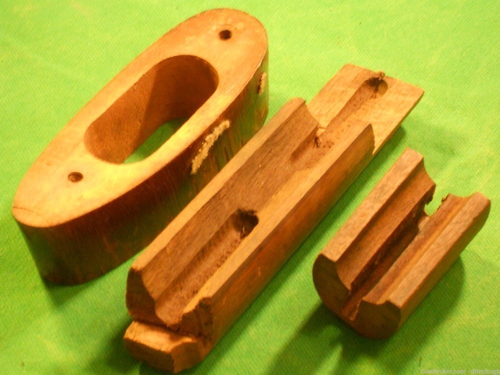Three Mauser Stock Fragments, Lot-img-0